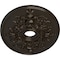 Ekena Millwork Alexa Medallion (Canopies up to 5 5/8"), 30 3/4"W x 21 1/4"H x 3 7/8"ID x 1 5/8"P, Stone Hearth CM21X30ALSHF - alternate 4